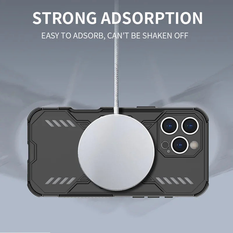 Magsafe Magnetic Armor Shockproof Case For iPhone