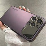Luxury Mirror Glass Large Window Case for iPhone