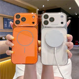Luxury Plating Tempered Glass Case For iPhone