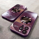 Luxury Glass Magnetic Shockproof Case For iPhone