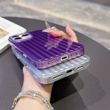 Luxury Corrugated Metallic Paint Matte Case For iPhone