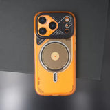 Luxury Mechanical Style Magnetic Case For iPhone