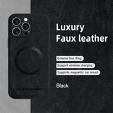 Magnetic Leather Protective Case for iPhone