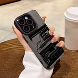 Cool Sports Car Leather Case For iPhone