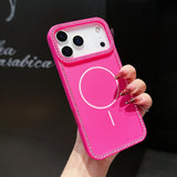 Magsafe Magnetic Glitter Diamond Frame Case for iPhone