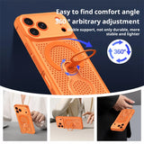 360° Rotating Ring Holder Heat Dissipation Case for iPhone