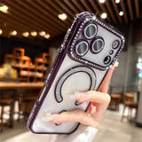Luxury Glitter Diamond Magnetic Shockproof Case For iPhone