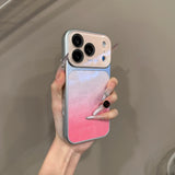 Fashion Crystal Large Window Glitter Gradient Case for iPhone