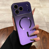Matte Glitter Laser Magnetic Case for iPhone