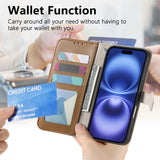 Wrist Strap Zipper Wallet Case for IPhone
