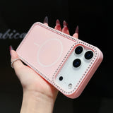 Magsafe Magnetic Glitter Diamond Frame Case for iPhone