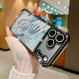 Plating Glitter Butterfly Rhinestone Diamond Case For iPhone