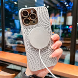Luxury Hollow Heat Dissipation Magnetic Case For iPhone