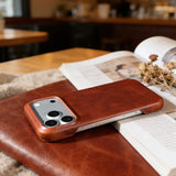 Genuine Leather Aesthetic Vintage Case for iPhone