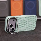 Luxury Cooling Camera Holder Case for iPhone