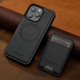 2 In 1 Detachable Pocket Magnetic Leather Case For iPhone