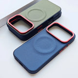ultra-thin magsafe magnetic contrast color case for iPhone