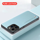 Luxury PU Soft Silicone Leather Case For iPhone
