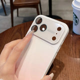 Gradient Glitter Tempered Glass Camera Protection Case For iPhone