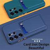 Liquid Silicone Card Holder Case For Samsung