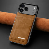 Luxury Retro Leather Business Case for iPhone