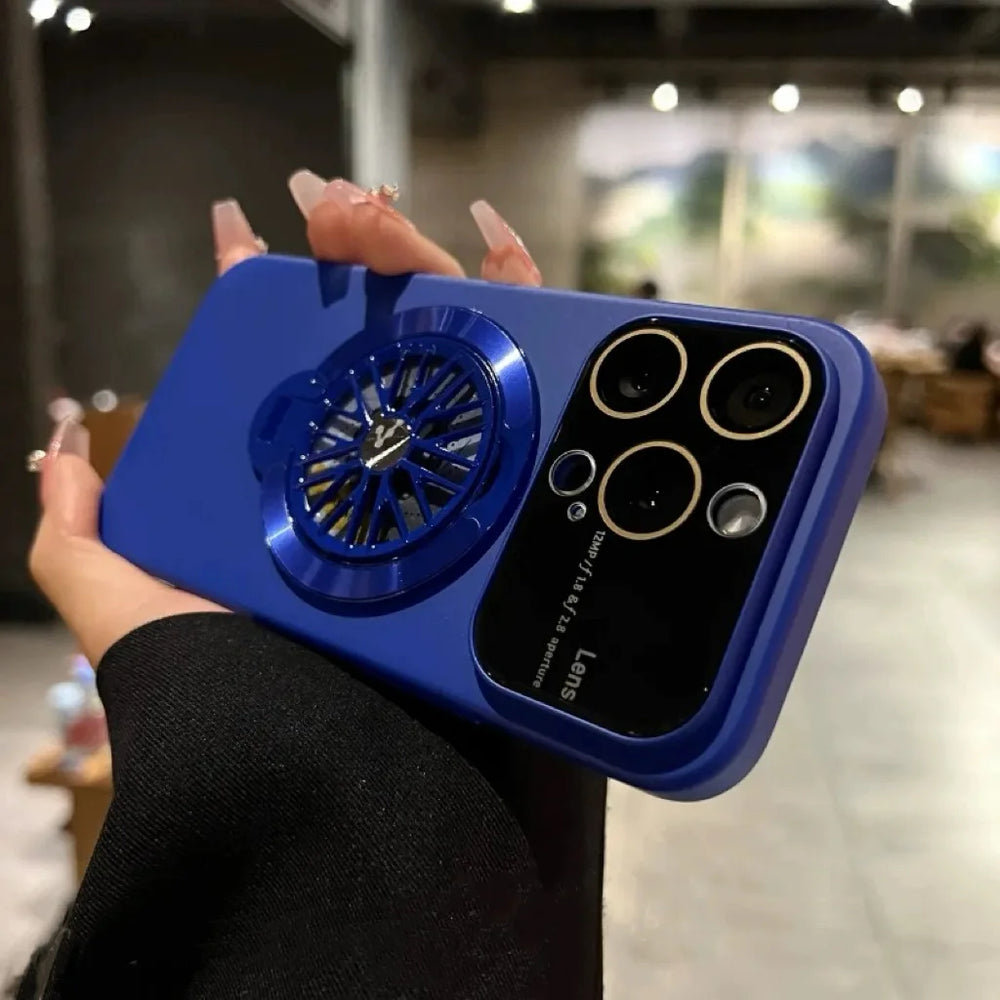 Decompression Rotating Gyroscope Holder with Large Window case for iPhone