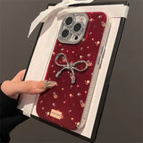 3D Bowknot Floral Phone Case For iphone