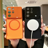 Glass Lens Film Magnetic Case for Samsung for Magsafe