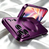 Luxury Plating Matte Magnetic Case For iPhone