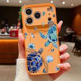 Whale Patterned Magnetic Shockproof Lens Case For iPhone