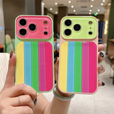 Dopamine Rainbow Acrylic Case For iPhone