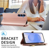 Flip Wallet Style with Multiple Card Slots Leather Case For Samsung