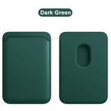 Leather Magnetic Card Holder Wallet For iPhone