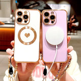 Plating TPU Wrist Lanyard Bracelet  Case For iPhone
