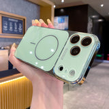 Luxury Plating Tempered Glass Case For iPhone