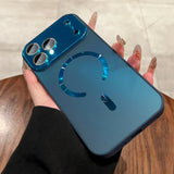 Matte Glitter Laser Magnetic Case for iPhone