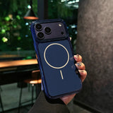 Magnetic Translucent Armor Shockproof Case For iPhone