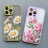 Plain Daisies Flower Shockproof Case For iPhone