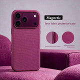 Luxury Tech Woven for Magsafe Magnetic Case for iPhone