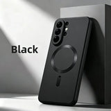 Matte Metallic Paint Magnetic Soft Case For Samsung
