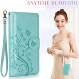 Leather Zipper Wallet Case For iPhone