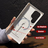 Ring Holder Card Slot Magnetic Case For Samsung