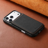 Luxury Leather Wallet Card Slots Stand Case For iPhone