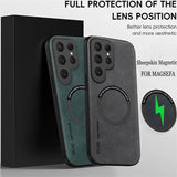 Luxury Leather Magnetic Case for Samsung