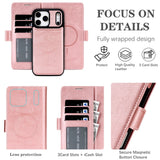 2 in 1 Cards Slot Leather Flip Wallet Case For iPhone