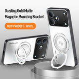 360° Rotating Ring Holder Matte Magnetic Case for iPhone