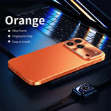 Magnetic Aluminum Frame Metal Case For iPhone