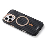 Luxury Leather Carbon Fiber Texture Case For iPhone