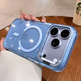 Bling Glitter Stand Holder Clear Case For iPhone