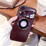 Luxury Glass Magnetic Shockproof Case For iPhone